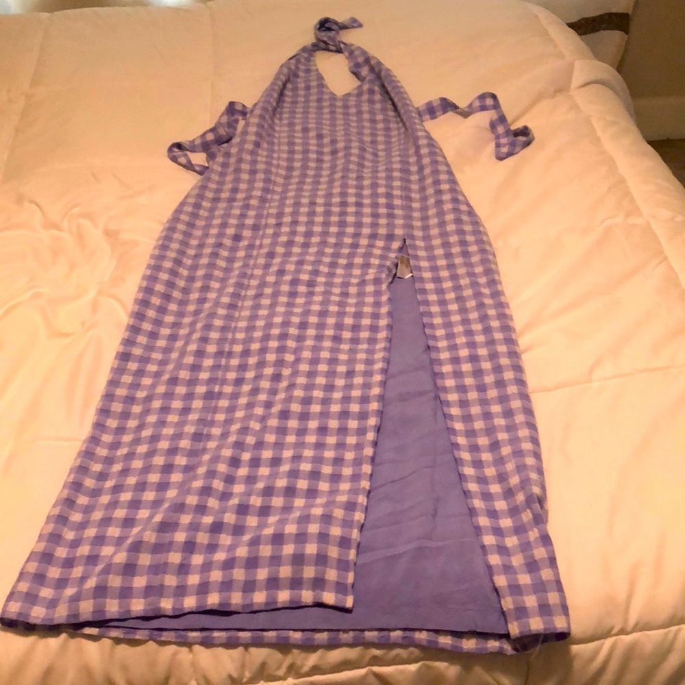 Paloma wool purple gingham dress